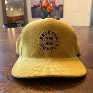 Brixton corduroy hat - more of a mustard